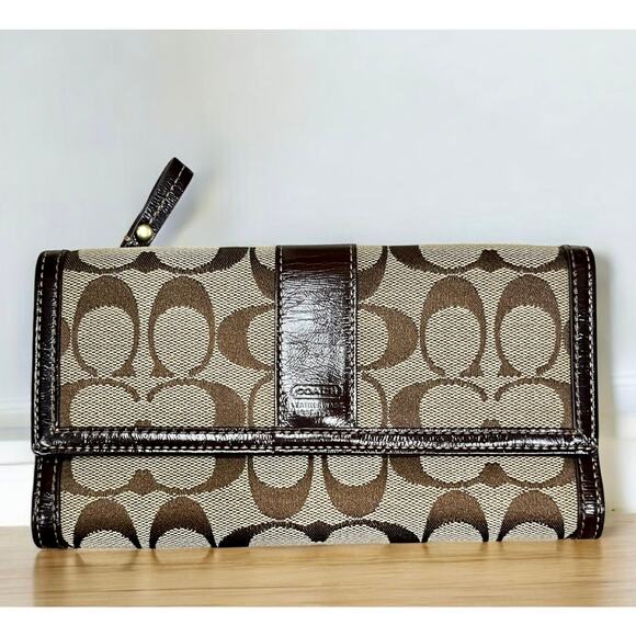 Y2K Coach 12824 Chelsea Signature Stripe Hobo Bag & Signature Long Wallet - Picture 7 of 16